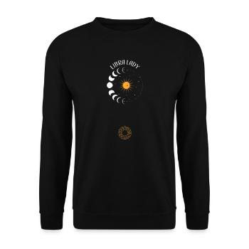 Balance Lady - Astrologie - Sweat-shirt Unisexe - noir - Devant - Alina (178cm) & Michal (187cm)