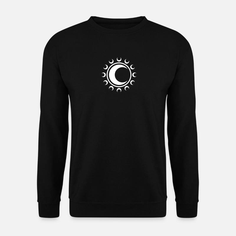 Moon Symbol Crescent Crescent - Unisex Sweatshirt - black