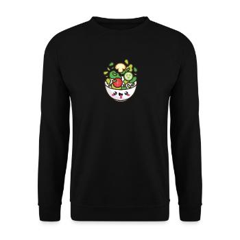 Cute salad - Unisex Sweatshirt - black - Front - Alina (178cm) & Michal (187cm)