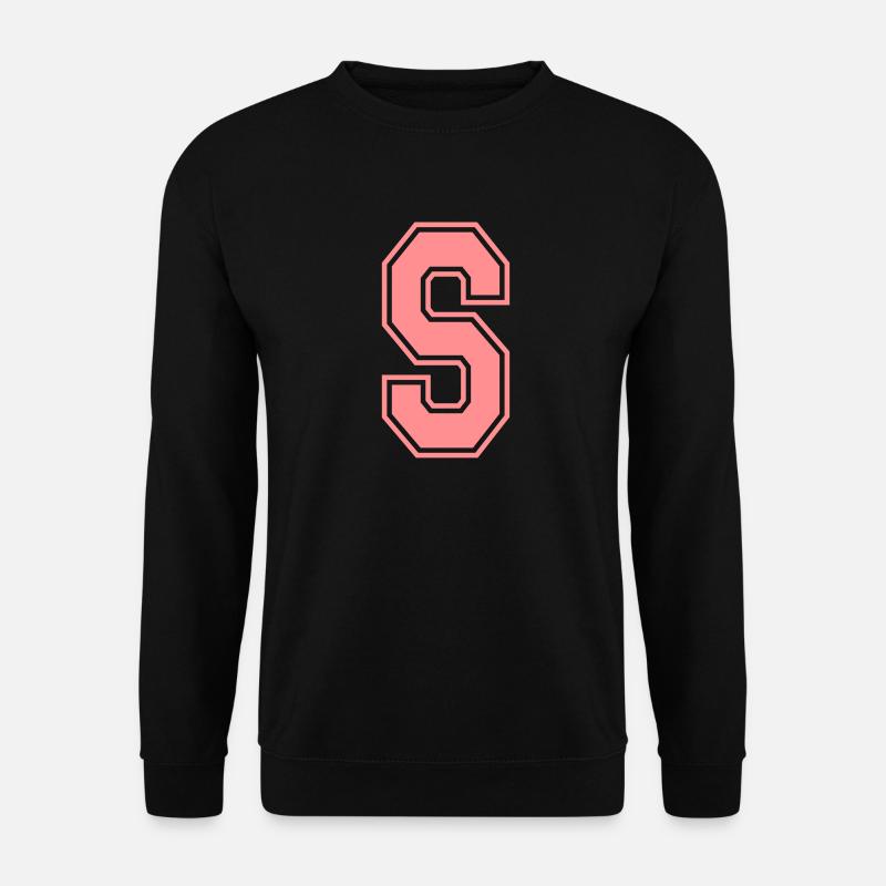 Buchstabe S - Unisex Pullover - Schwarz