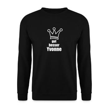 Yvonne - Unisex Pullover - Schwarz - Vorne - Alina (178cm) & Michal (187cm)