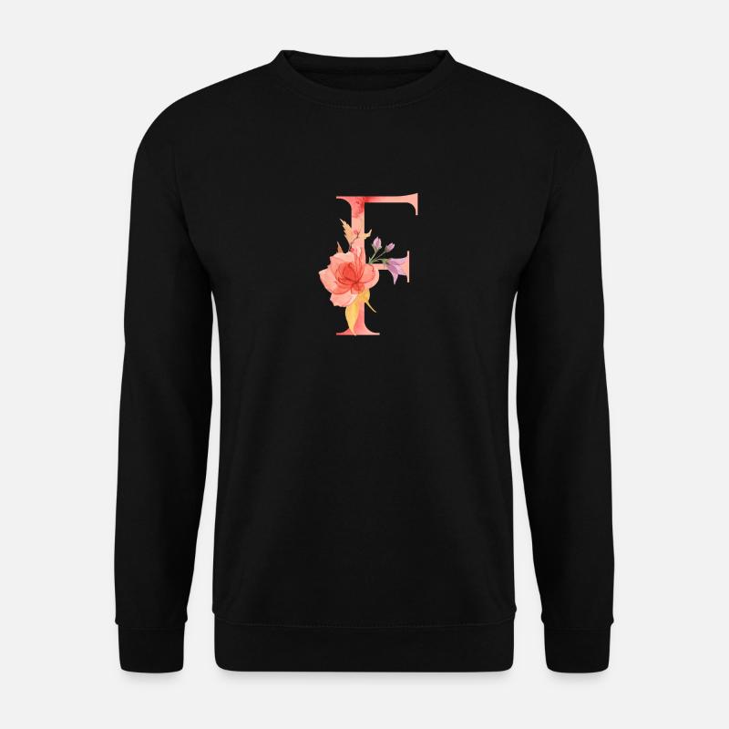 Buchstabe F - Unisex Pullover - Schwarz
