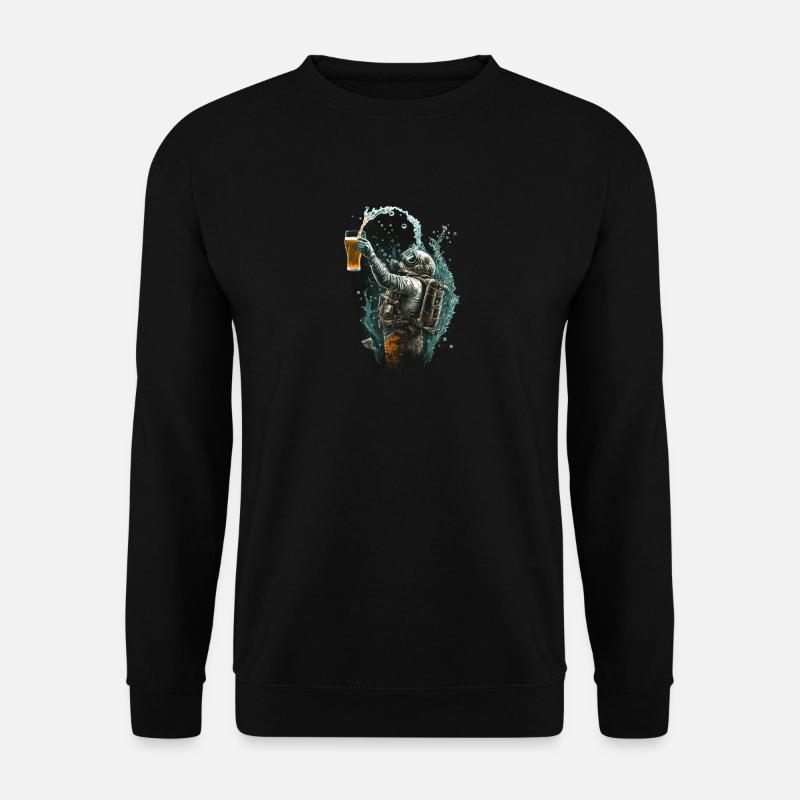 Cool Divers with Beer Illustration - Unisex Sweatshirt - black