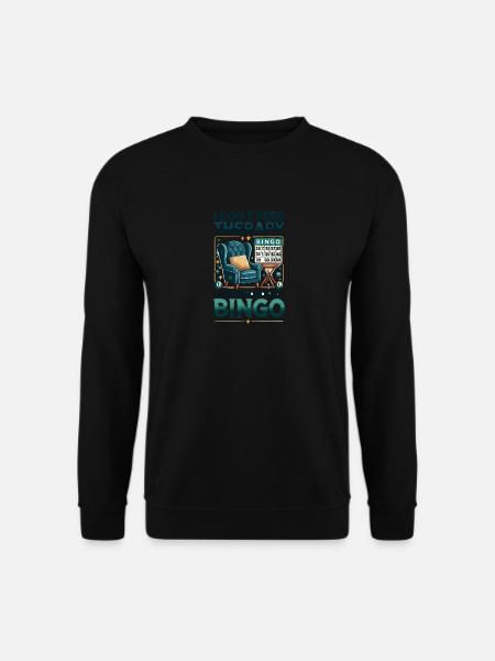 Ich brauche keine Therapie, ich muss nur Bingo spi - Unisex Pullover - Schwarz