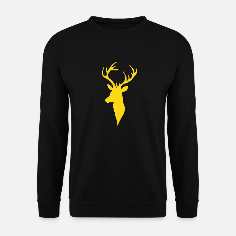 Hirschkopf - Unisex Pullover - Schwarz