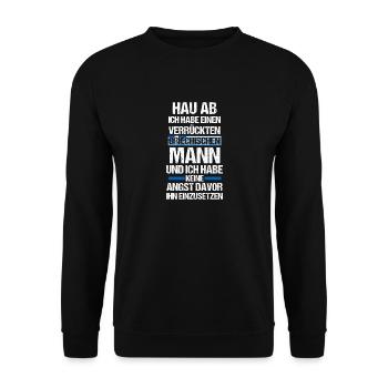 Grecs Grèce - Sweat-shirt Unisexe - noir - Devant - Alina (178cm) & Michal (187cm)