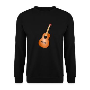 guitare - Sweat-shirt Unisexe - noir - Devant - Alina (178cm) & Michal (187cm)