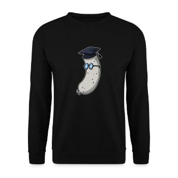 Weißwurst - Unisex Sweatshirt - black - Front - Alina (178cm) & Michal (187cm)
