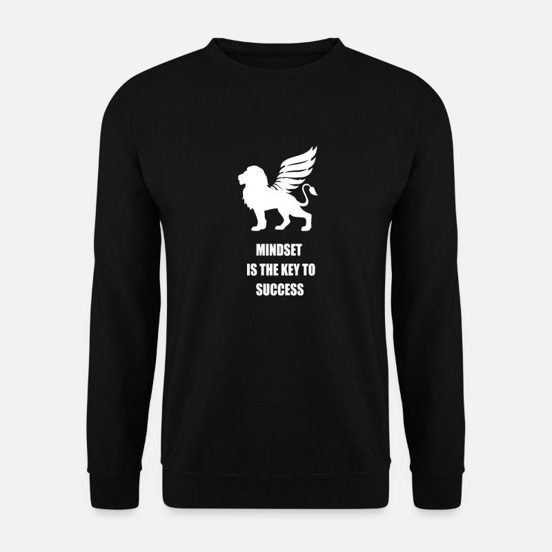 Mindset is the Key to Success - Unisex Pullover - Schwarz