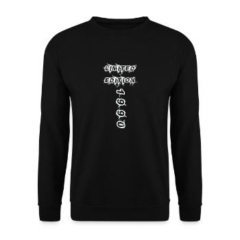 1990 - Unisex Pullover - Schwarz - Vorne - Alina (178cm) & Michal (187cm)