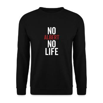 Kein Albert Kein Leben - Unisex Pullover - Schwarz - Vorne - Alina (178cm) & Michal (187cm)