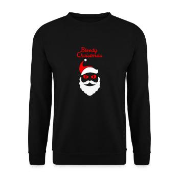 Blutige Weihnachten Fröhliche Weihnacht Horror - Unisex Pullover - Schwarz - Vorne - Alina (178cm) & Michal (187cm)