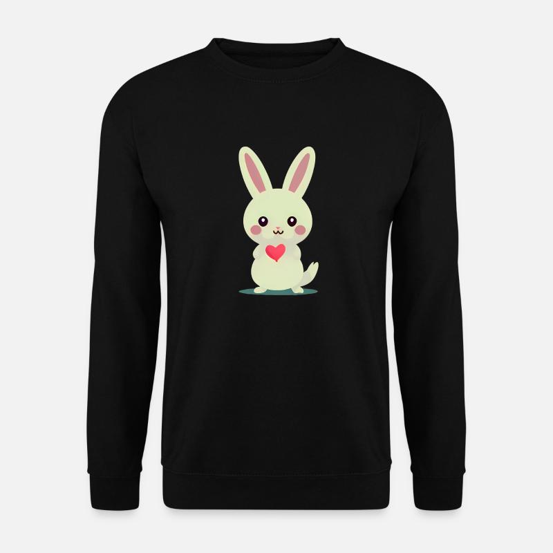 Herzhase - Unisex Pullover - Schwarz