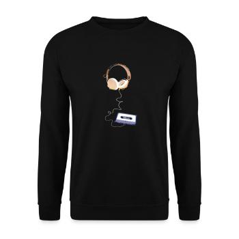 Sound Waves Musik Blues Pop Rock Tanz Hard Rock - Unisex Pullover - Schwarz - Vorne - Alina (178cm) & Michal (187cm)