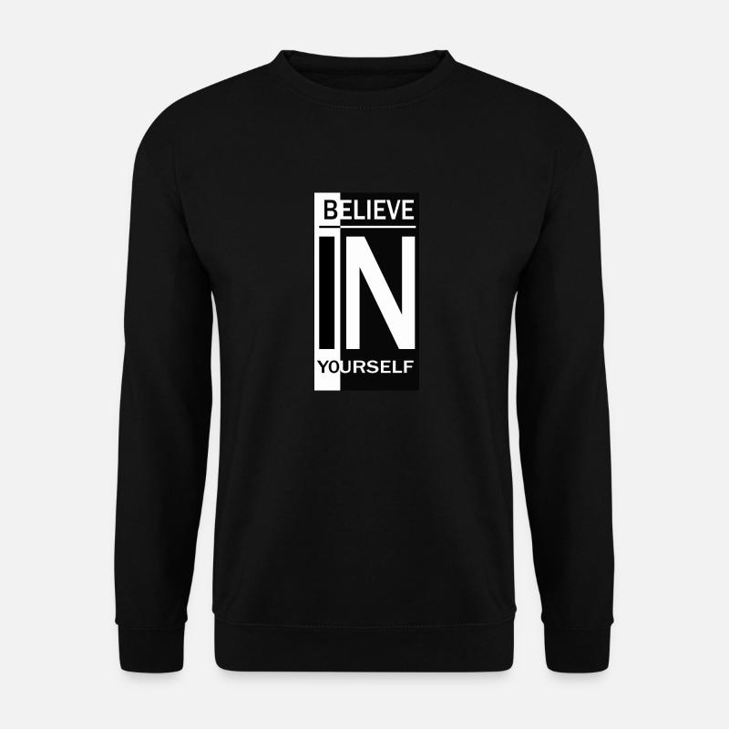 Glaube an dich - Unisex Pullover - Schwarz