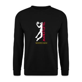 Basketball Legend - Unisex Pullover - Schwarz - Vorne - Alina (178cm) & Michal (187cm)