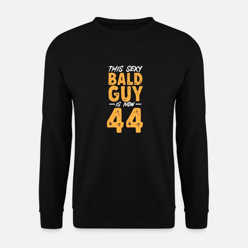 Glatze Kahlköpfigkeit Bart Glatzkopf - Unisex Pullover - Schwarz