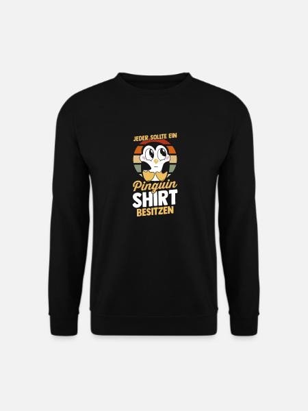 Pinguin - Unisex Pullover - Schwarz