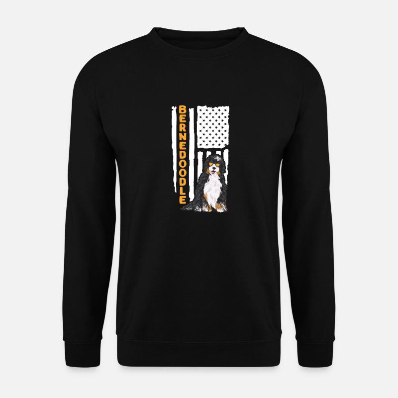 Bernedoodle Dog - Unisex Sweatshirt - black