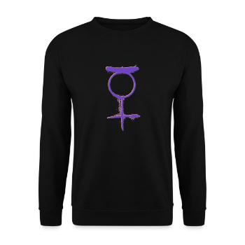 NON BINARY Status - Unisex Sweatshirt - black - Front - Alina (178cm) & Michal (187cm)