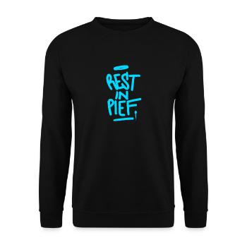 REPOS À PIEF (R.I.P.) Graffiti - Sweat-shirt Unisexe - noir - Devant - Alina (178cm) & Michal (187cm)