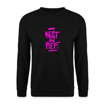 REPOS À PIEF (R.I.P.) ROSE - Sweat-shirt Unisexe - noir - Devant - Alina (178cm) & Michal (187cm)