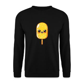 Bande dessinée drôle de chien de maïs - Sweat-shirt Unisexe - noir - Devant - Alina (178cm) & Michal (187cm)