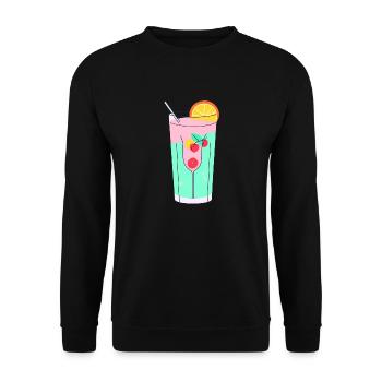 Bonheur tropical - Sweat-shirt Unisexe - noir - Devant - Alina (178cm) & Michal (187cm)