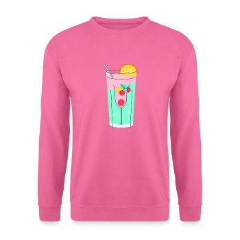 Bonheur tropical - Sweat-shirt Unisexe - rose - Devant