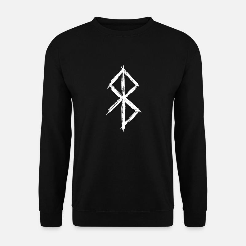 Bindrune Rune Peace Symbol - Unisex Sweatshirt - black