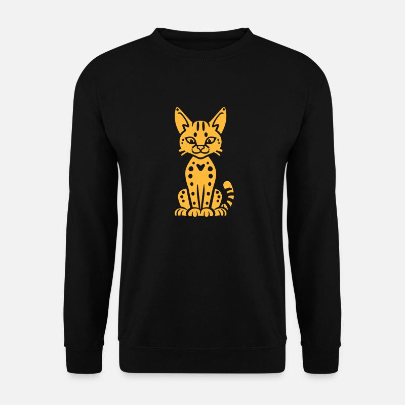 Serval - Unisex Pullover - Schwarz