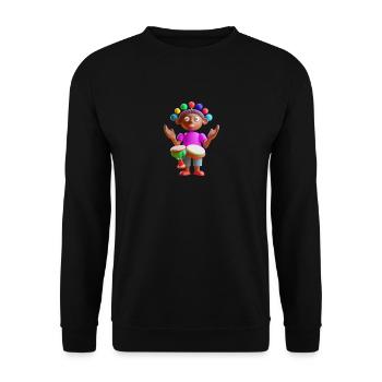 Drôle 23 - Sweat-shirt Unisexe - noir - Devant - Alina (178cm) & Michal (187cm)