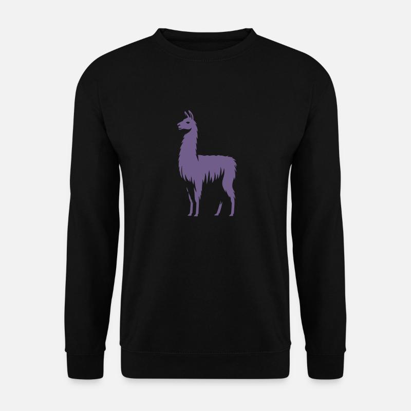 Llama Silhouette - Unisex Sweatshirt - black