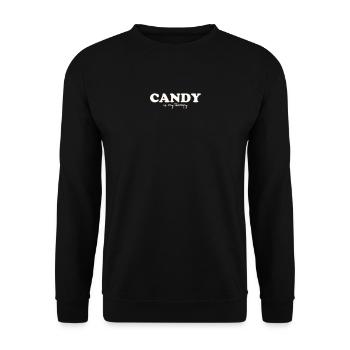 LES BONBONS SONT MA THÉRAPIE - Sweat-shirt Unisexe - noir - Devant - Alina (178cm) & Michal (187cm)