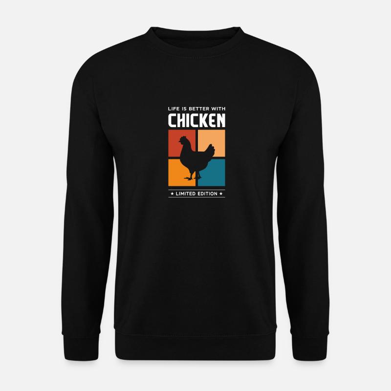 Chicken - Unisex Sweatshirt - black