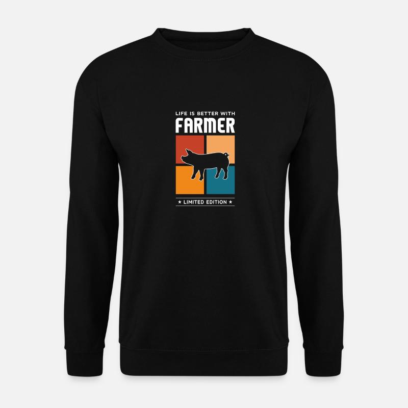 Farmer - Unisex Pullover - Schwarz