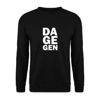 Dagegen - Unisex Pullover - Schwarz - Vorne - Alina (178cm) & Michal (187cm)