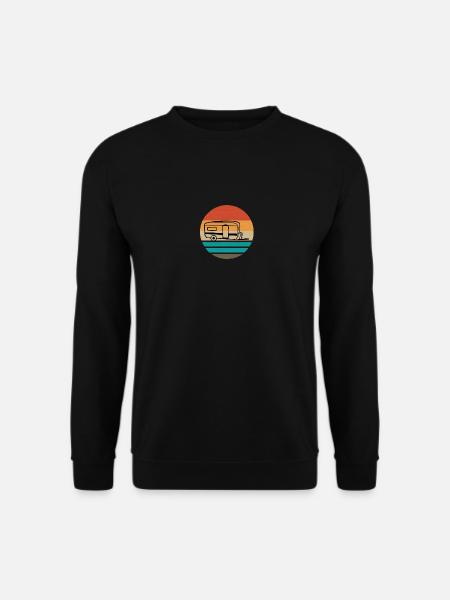 Caravan Camping Fun Camping - Unisex Sweatshirt - black