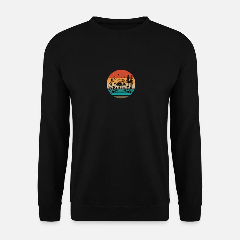 Caravan Camping Fun Camping - Unisex Sweatshirt - black