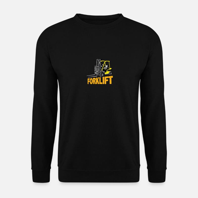 Gabelstapler Fahrer Bediener lustiges Design - Unisex Pullover - Schwarz