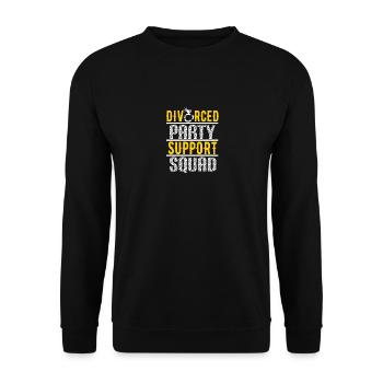 Drôle de cadeau de divorce Divorce sarcastique - Sweat-shirt Unisexe - noir - Devant - Alina (178cm) & Michal (187cm)