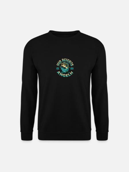 Mir reichts ich geh Angeln Fischen Angler Angel - Unisex Pullover - Schwarz