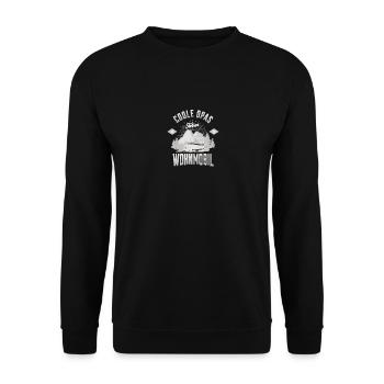 Coole Opas fahren Wohnmobil Wohnmobil - Unisex Pullover - Schwarz - Vorne - Alina (178cm) & Michal (187cm)