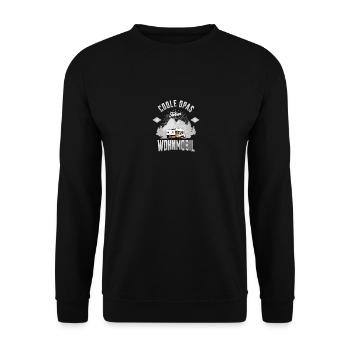 Coole Opas fahren Wohnmobil Wohnmobil - Unisex Pullover - Schwarz - Vorne - Alina (178cm) & Michal (187cm)