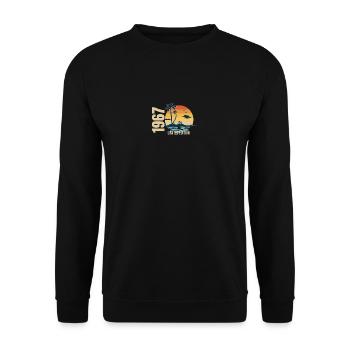 Birthday Limited Edition 1967 - Unisex Sweatshirt - black - Front - Alina (178cm) & Michal (187cm)