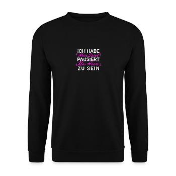 Zocker Gamer Spruch Teenager Junge Geburtstag - Unisex Pullover - Schwarz - Vorne - Alina (178cm) & Michal (187cm)