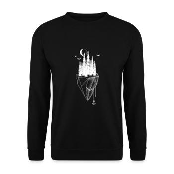 Ancre mer nature randonnée vacances montagnes mer soleil - Sweat-shirt Unisexe - noir - Devant - Alina (178cm) & Michal (187cm)