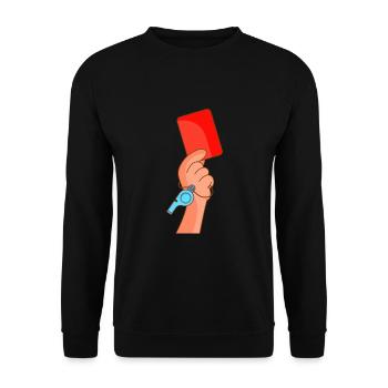 Football Footballer Footballer Goalkeeper Striker - Unisex Sweatshirt - black - Front - Alina (178cm) & Michal (187cm)