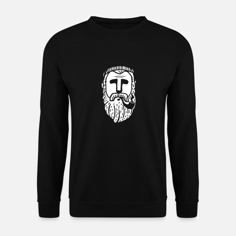 Der Mann mit Brat & Pfeife - Unisex Pullover - Schwarz