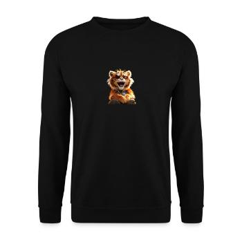 Tiger Big Cat Wild Cats Lover Cute Tiger - Unisex Sweatshirt - black - Front - Alina (178cm) & Michal (187cm)
